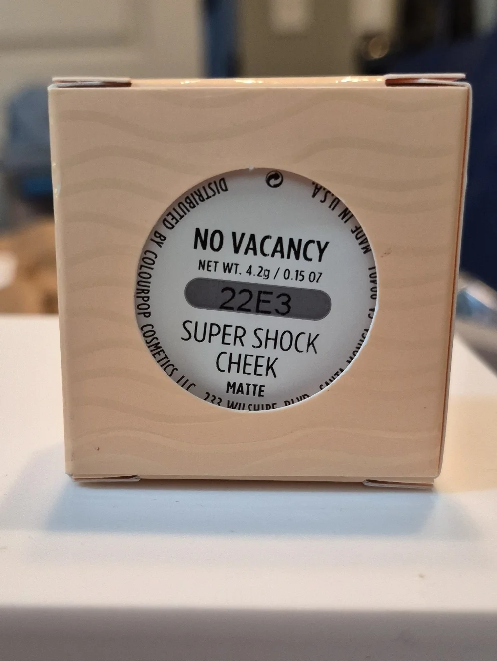 Colourpop Super Shock Cheek Matte Blush: No Vacancy (Pink Coral), .15oz, NIB